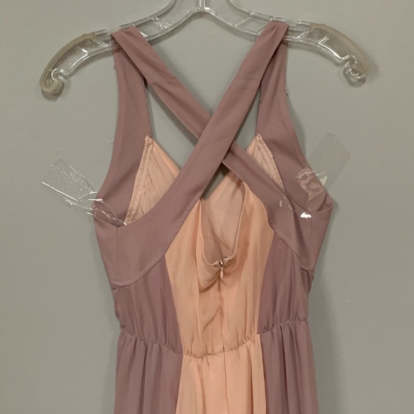 Blush & Lavendar Breathtaking Detailed Maxi Dress - Picture 4 of 13